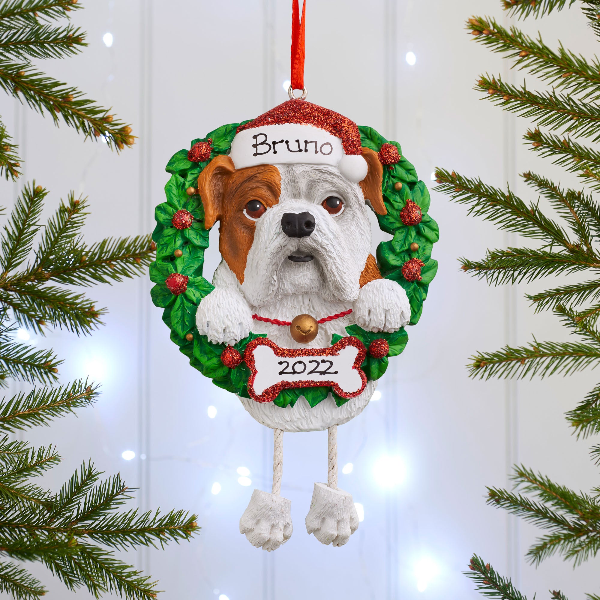 Personalised Dog Christmas Tree Decoration Pet Xmas Ornament