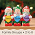 Personalised Family Christmas Xmas Decoration - Christmas Lights Family - TABLE TOP