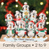 Personalised Family Christmas Xmas Decoration - Penguin Family - TABLE TOP