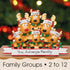 Personalised Family Christmas Xmas Decoration - Reindeer Family - TABLE TOP