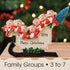 Personalised Family Christmas Xmas Decoration - Sleigh Family  - TABLE TOP