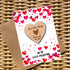 Wooden Valentine Hug Token - Hearts