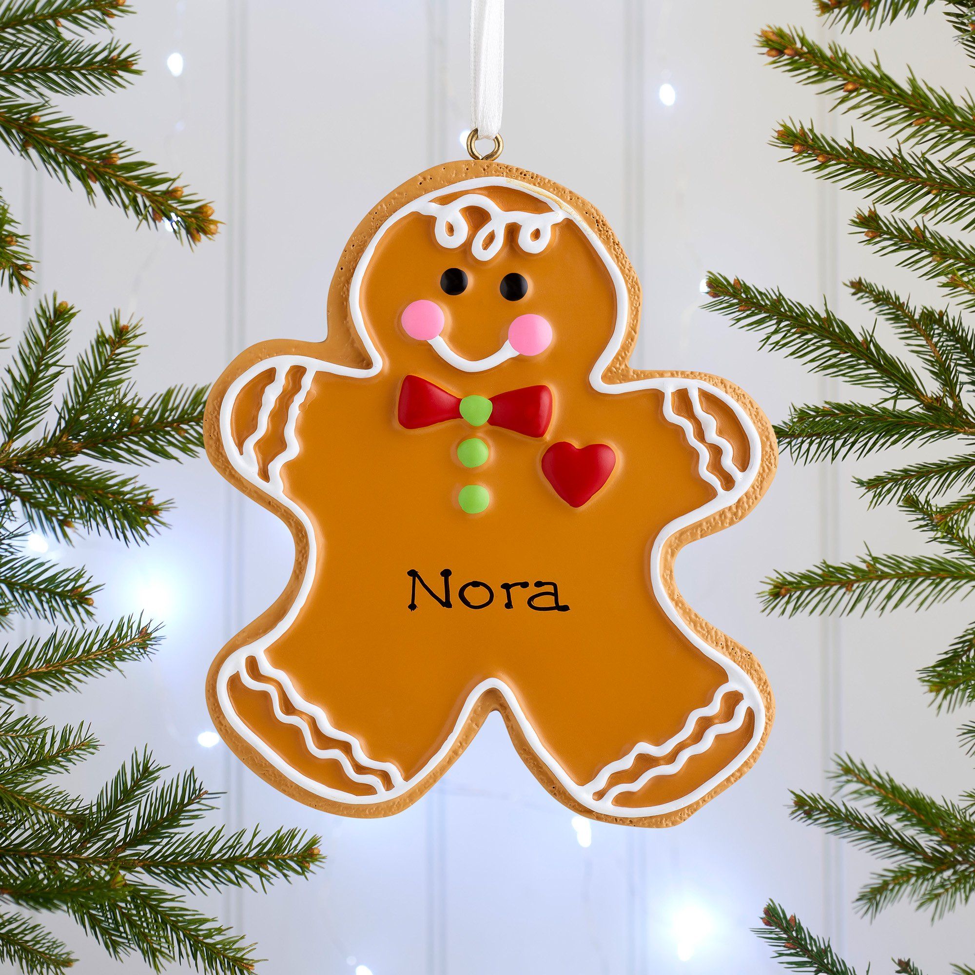 Christmas Ornament - Personalised Family Christmas Xmas Tree Decoration Ornament - Gingerbread Cookie