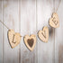 Bunting - Handmade Personalised Wooden Bunting Hearts