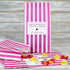 Candy Bag - Personalised Wedding Favour Pick And Mix Candy/Sweet Bag - Polka Dot And Stripes