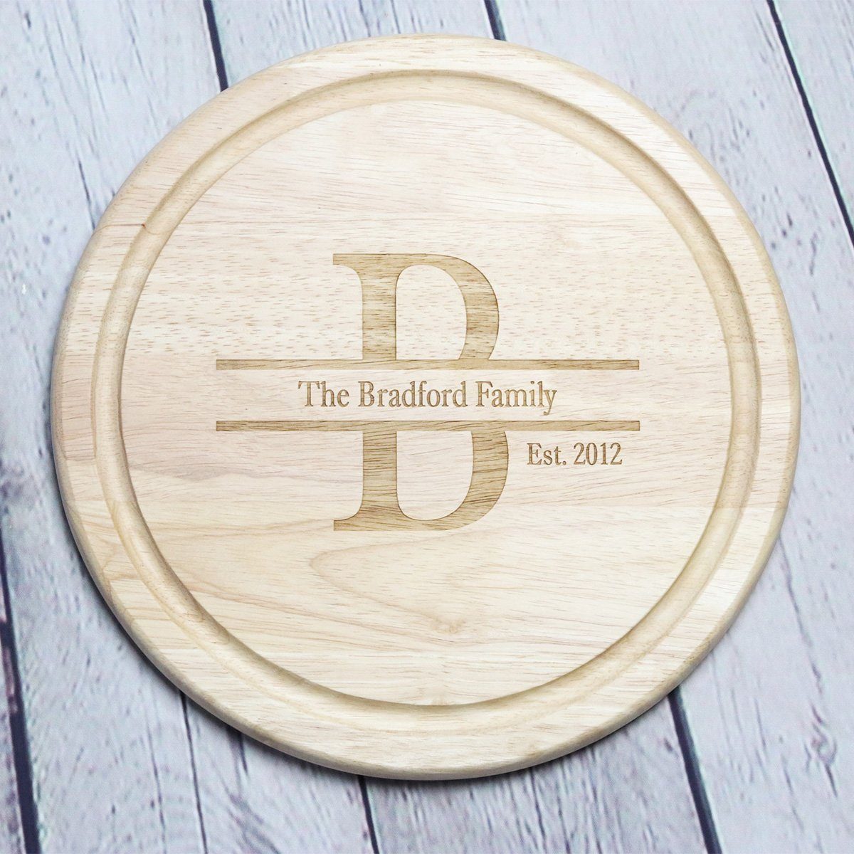 Cheese Board - Personalised Chopping Board - Initial