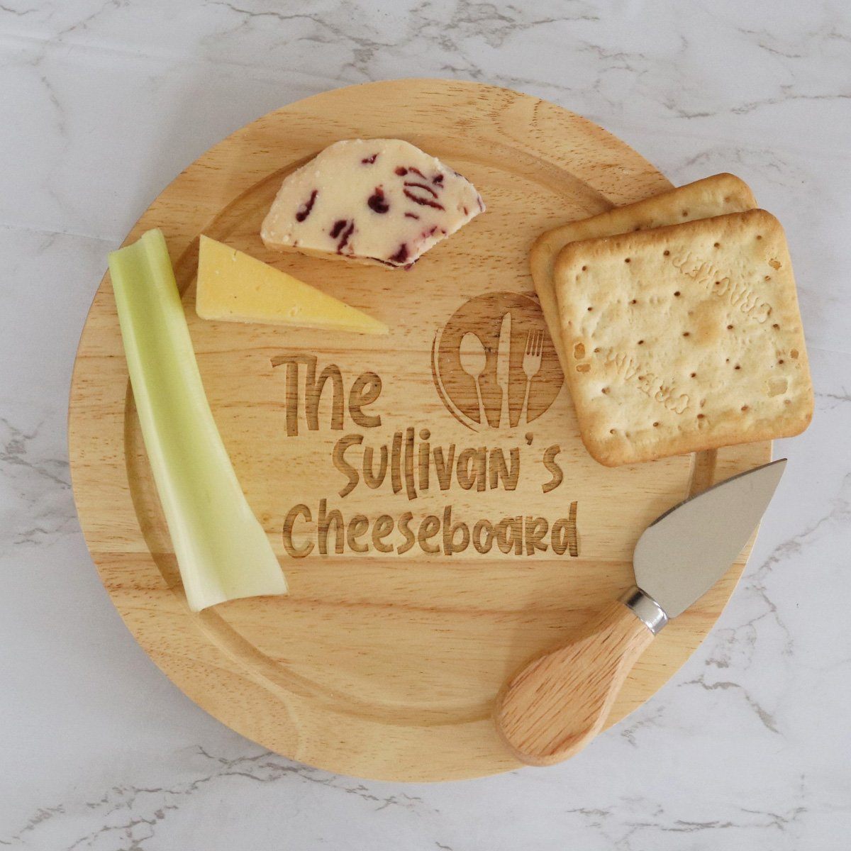 Cheese Board - Personalised Chopping Or Cheese Board - Family