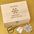 Christening Box - Laser Engraved Wooden Memory Keepsake Box With Hinged Lid - Best Friends Design