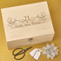 Christening Box - Personalised Laser Engraved Wooden Memory Keepsake Box With Hinged Lid - 21st Birthday Design