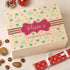 Christmas Box - Colour - Personalised Wooden Colour Christmas Eve Box - Red Pattern