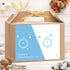 Christmas Box - Personalised Christmas Eve Box - Blue Baubles Design