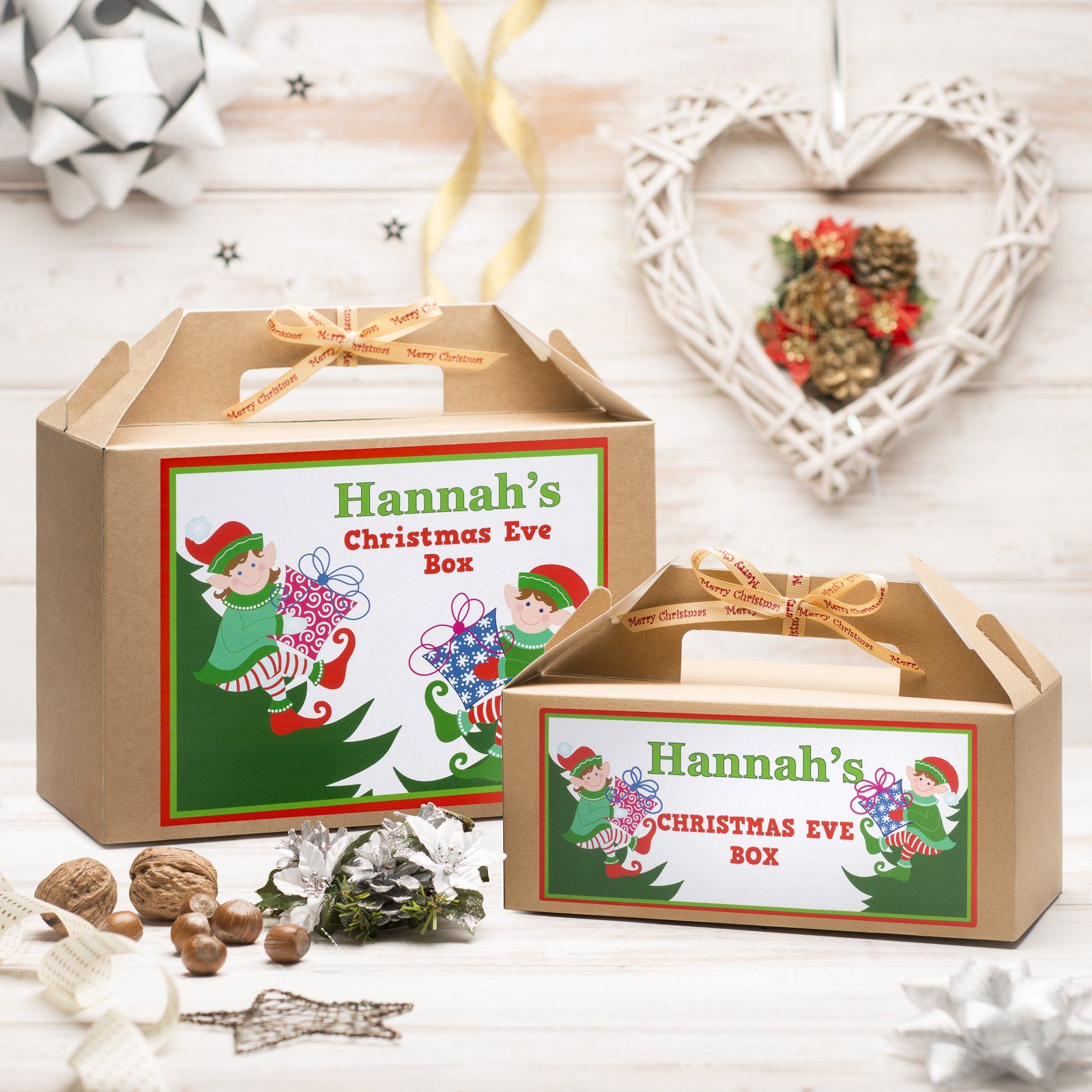 Christmas Box - Personalised Christmas Eve Box - Elf Design