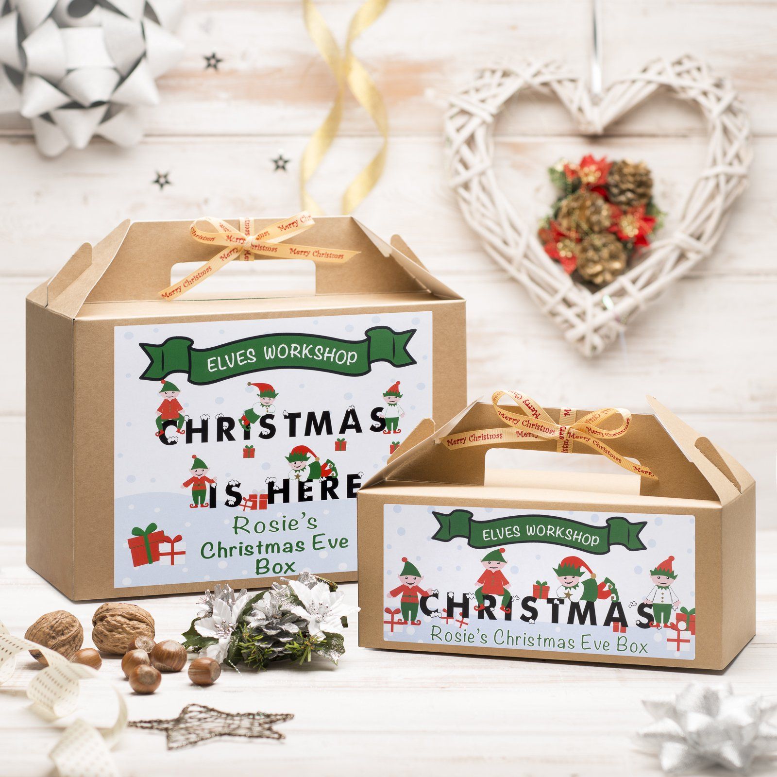 Christmas Box - Personalised Christmas Eve Box - Elves Workshop Design