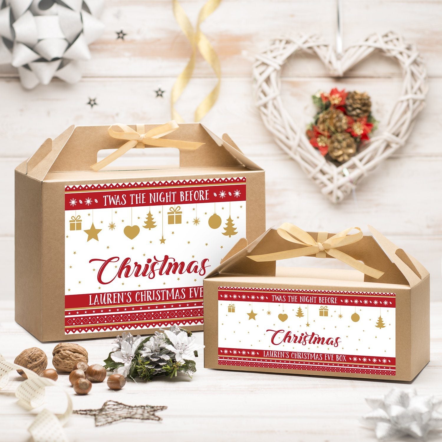 Christmas Box - Personalised Christmas Eve Box - Night Before Christmas Design