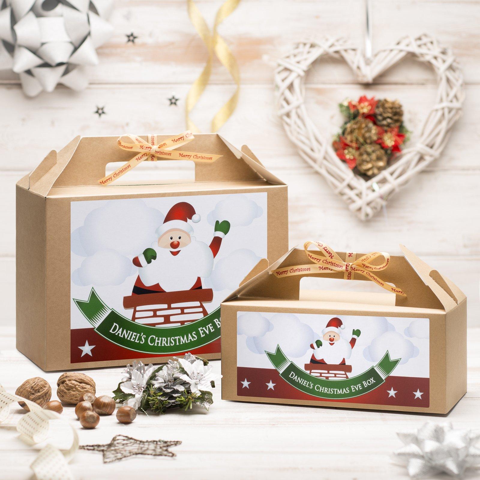 Christmas Box - Personalised Christmas Eve Box - Santa Chimney Design