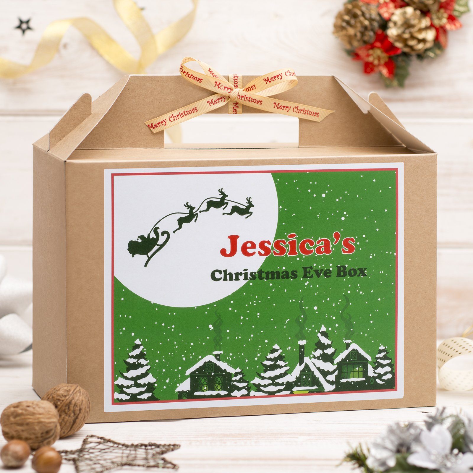 Christmas Box - Personalised Christmas Eve Box - Santa Design