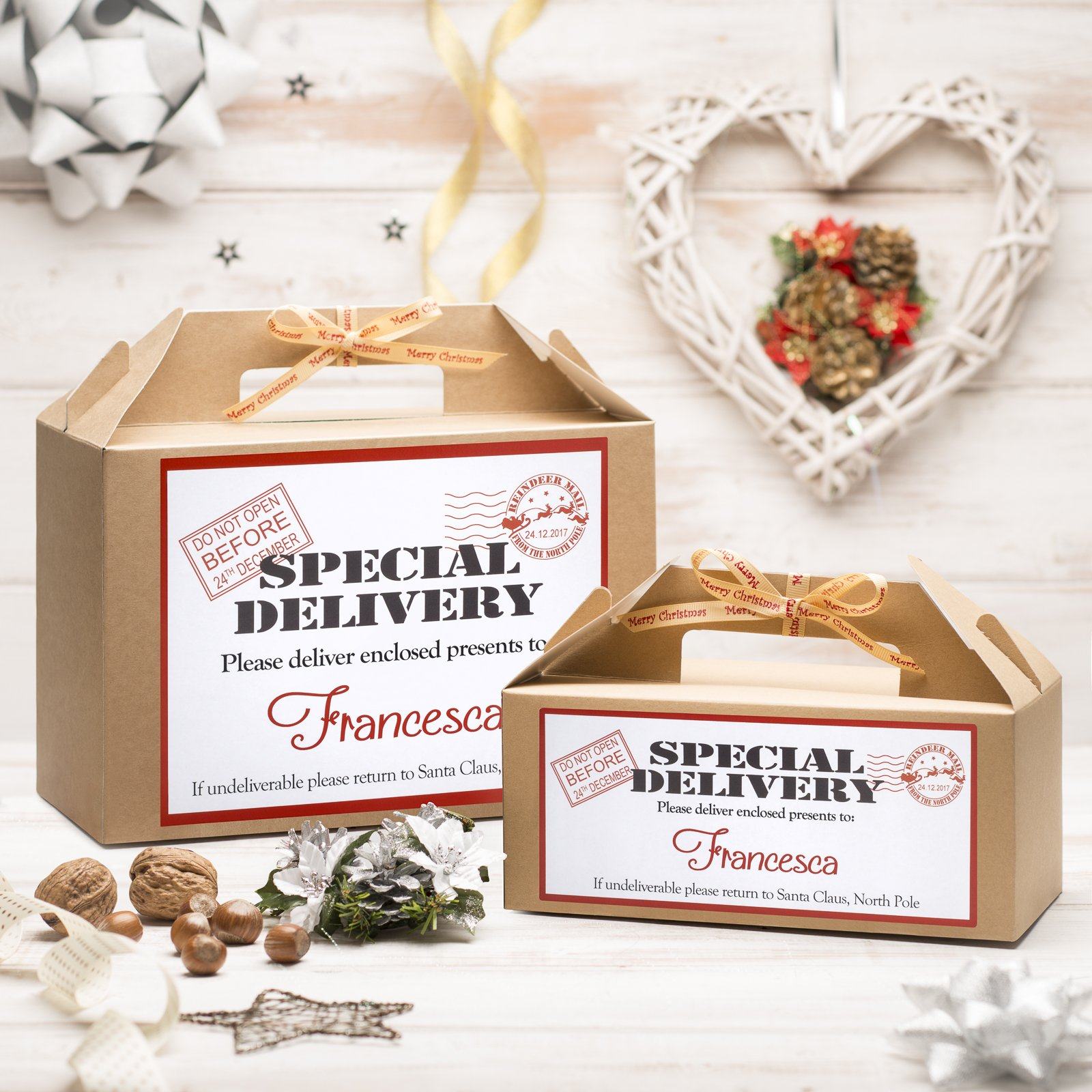 Christmas Box - Personalised Christmas Eve Box - Special Delivery Design