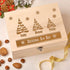 Christmas Box - Personalised Wooden Christmas Eve Box - Family Tree Design