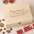 Christmas Box - Personalised Wooden Christmas Eve Box - Simple Text Design