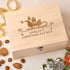 Christmas Box - Personalised Wooden Christmas Eve Box - Sleigh Design