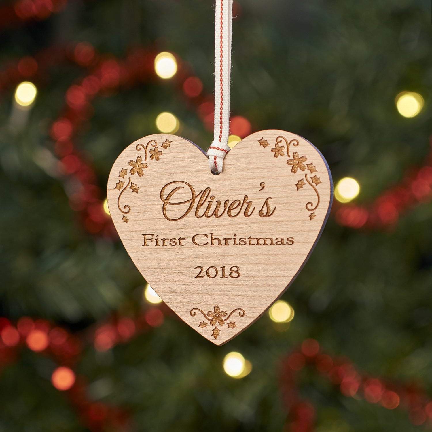 Christmas Decoration - Personalised Baby First Christmas Tree Decoration