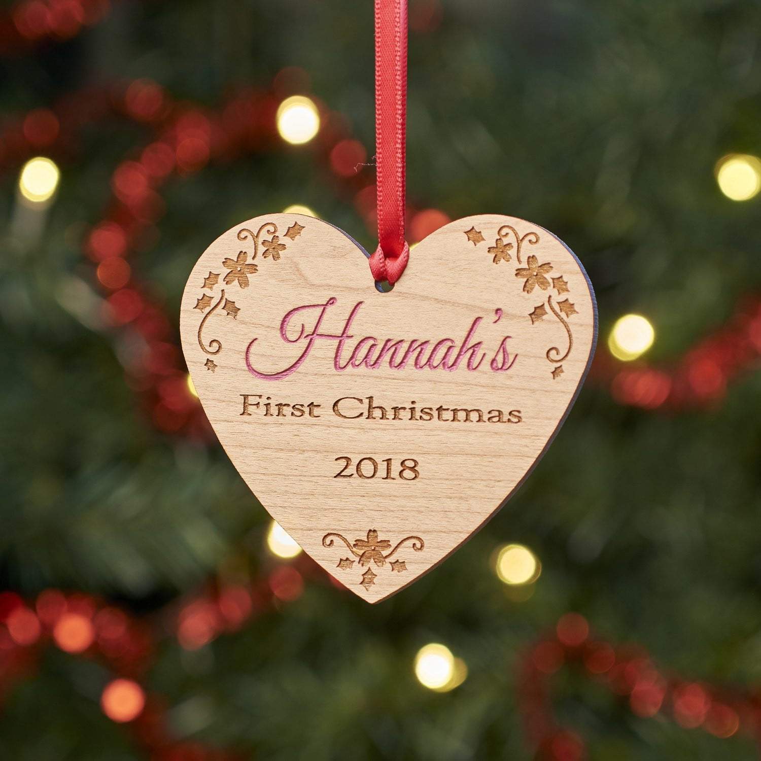 Christmas Decoration - Personalised Baby First Christmas Tree Decoration