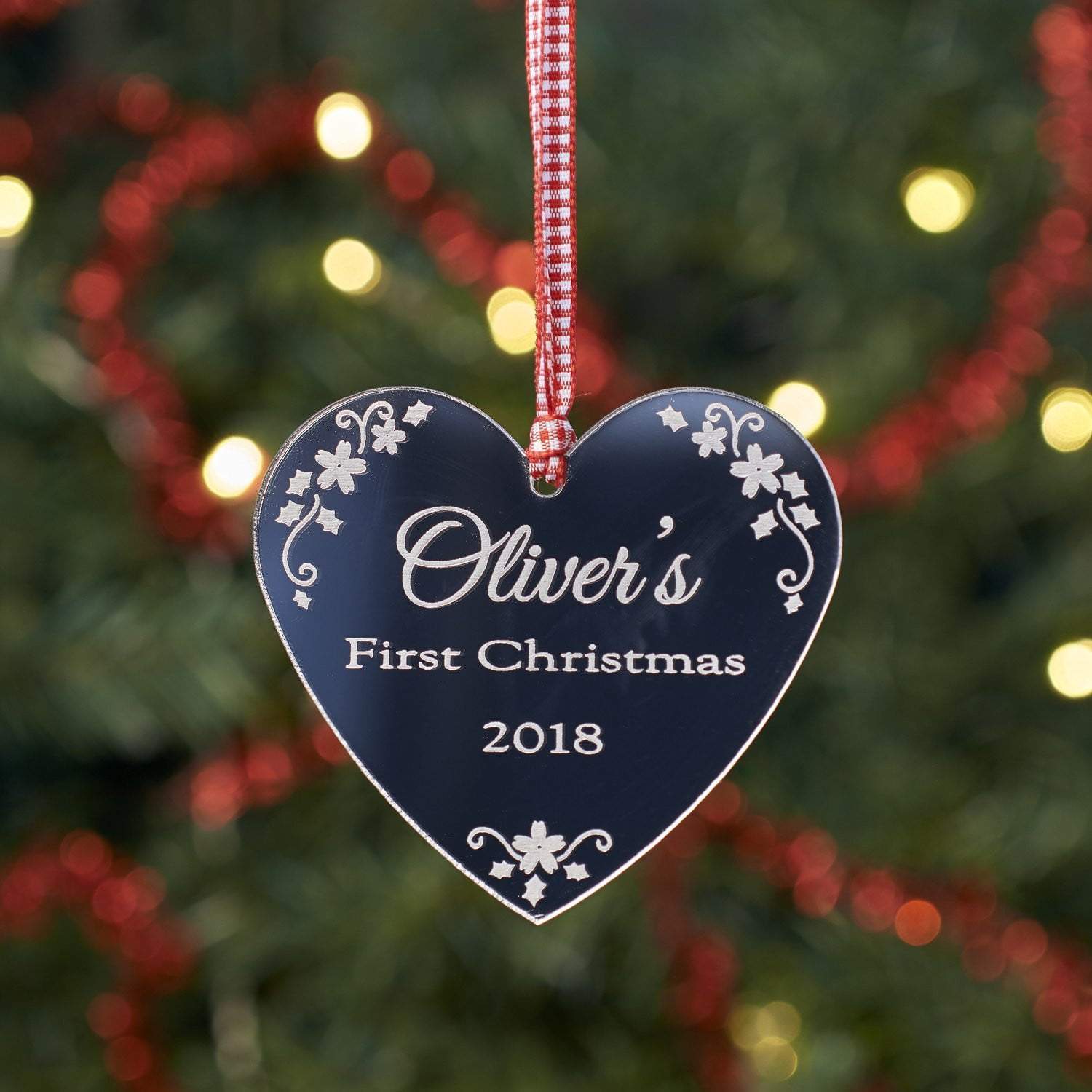 Christmas Decoration - Personalised Baby First Christmas Tree Decoration