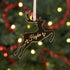 Christmas Decoration - Personalised Christmas Tree Decoration Leaping Reindeer - Custom