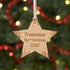 Christmas Decoration - Personalised Star First Christmas Tree Decoration