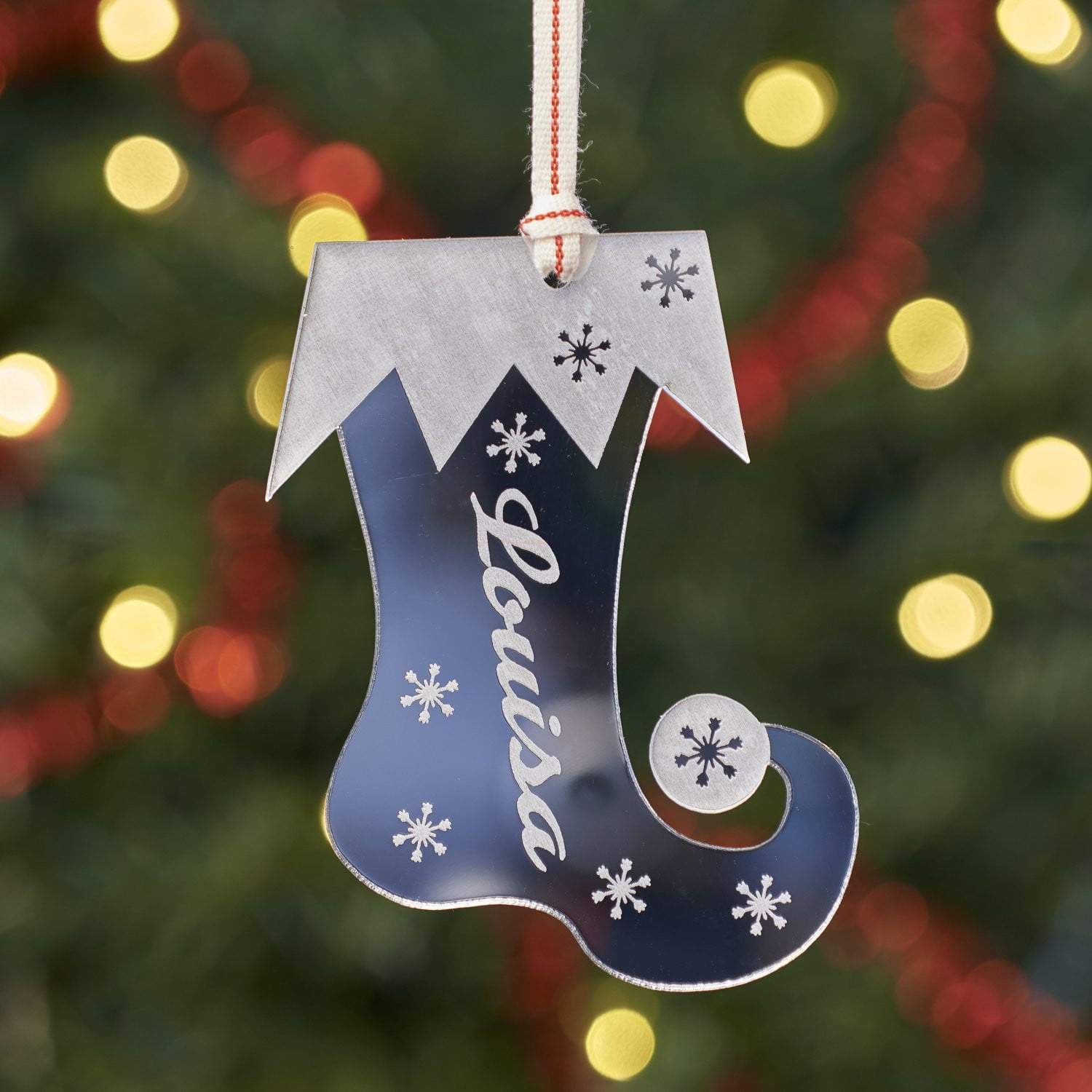 Christmas Decoration - Personalised Stocking Tree Decoration