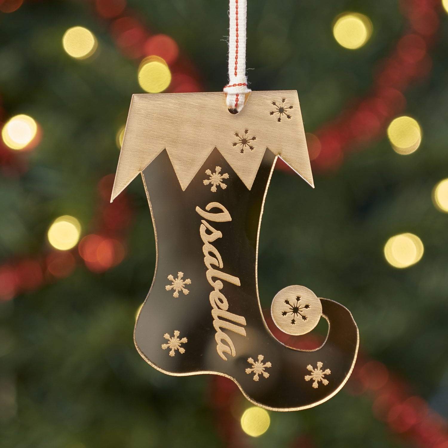 Christmas Decoration - Personalised Stocking Tree Decoration
