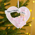 Christmas Ornament - Personalised Baby's 1st Christmas Xmas Tree Decoration Ornament - Boy/Girl In Heart
