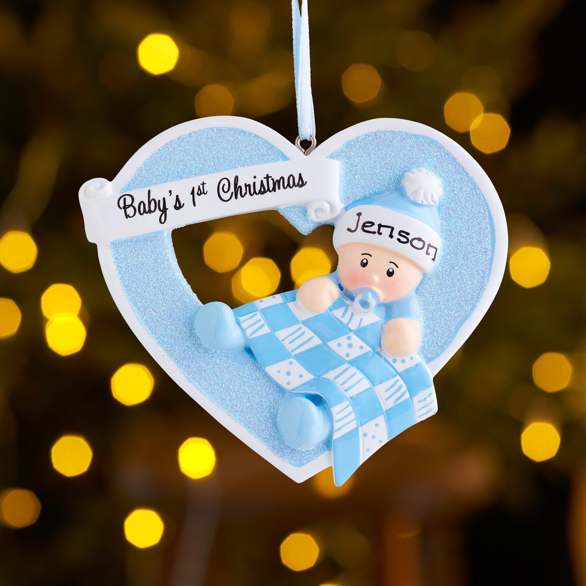 Personalised Baby Christmas Xmas Tree Decoration Ornament-Custom Name And Date Hanging Ornament Gifts For Baby's First Christmas