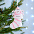 Christmas Ornament - Personalised Baby's 1st Christmas Xmas Tree Decoration Ornament - Snow Baby