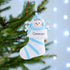 Christmas Ornament - Personalised Baby's 1st Christmas Xmas Tree Decoration Ornament - Snow Baby