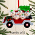 Christmas Ornament - Personalised Family Christmas Xmas Tree Decoration Ornament - Car Family