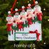 Christmas Ornament - Personalised Family Christmas Xmas Tree Decoration Ornament - Christmas Staircase Family