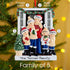Christmas Ornament - Personalised Family Christmas Xmas Tree Decoration Ornament - Farm House Family