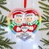 Christmas Ornament - Personalised Family Christmas Xmas Tree Decoration Ornament - Gay Couple