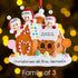 Christmas Ornament - Personalised Family Christmas Xmas Tree Decoration Ornament - Gingerbread House Family
