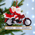 Christmas Ornament - Personalised Family Christmas Xmas Tree Decoration Ornament - Motorbike Single/Couple
