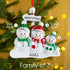 Christmas Ornament - Personalised Family Christmas Xmas Tree Decoration Ornament - North Pole Family