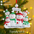 Christmas Ornament - Personalised Family Christmas Xmas Tree Decoration Ornament - North Pole Family