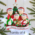 Christmas Ornament - Personalised Family Christmas Xmas Tree Decoration Ornament - Opening Presents Family