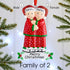 Christmas Ornament - Personalised Family Christmas Xmas Tree Decoration Ornament - Pajama Family