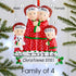 Christmas Ornament - Personalised Family Christmas Xmas Tree Decoration Ornament - Pajama Family