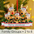 Christmas Ornament - Personalised Family Christmas Xmas Tree Decoration Ornament - Reindeer Family