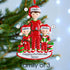 Christmas Ornament - Personalised Family Christmas Xmas Tree Decoration Ornament - Single Parent Dad