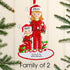 Christmas Ornament - Personalised Family Christmas Xmas Tree Decoration Ornament - Single Parent Mum