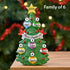 Christmas Table Top - Personalised Family Christmas Xmas Decoration - Green Tree Family - TABLE TOP